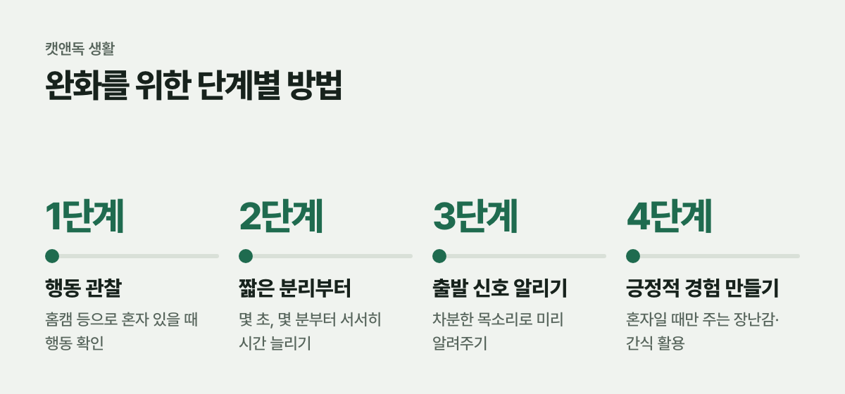 완화를 위한 단계별 방법
